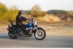Relax po pracy...Piotr Orfin na Harley Davidson (53kb)